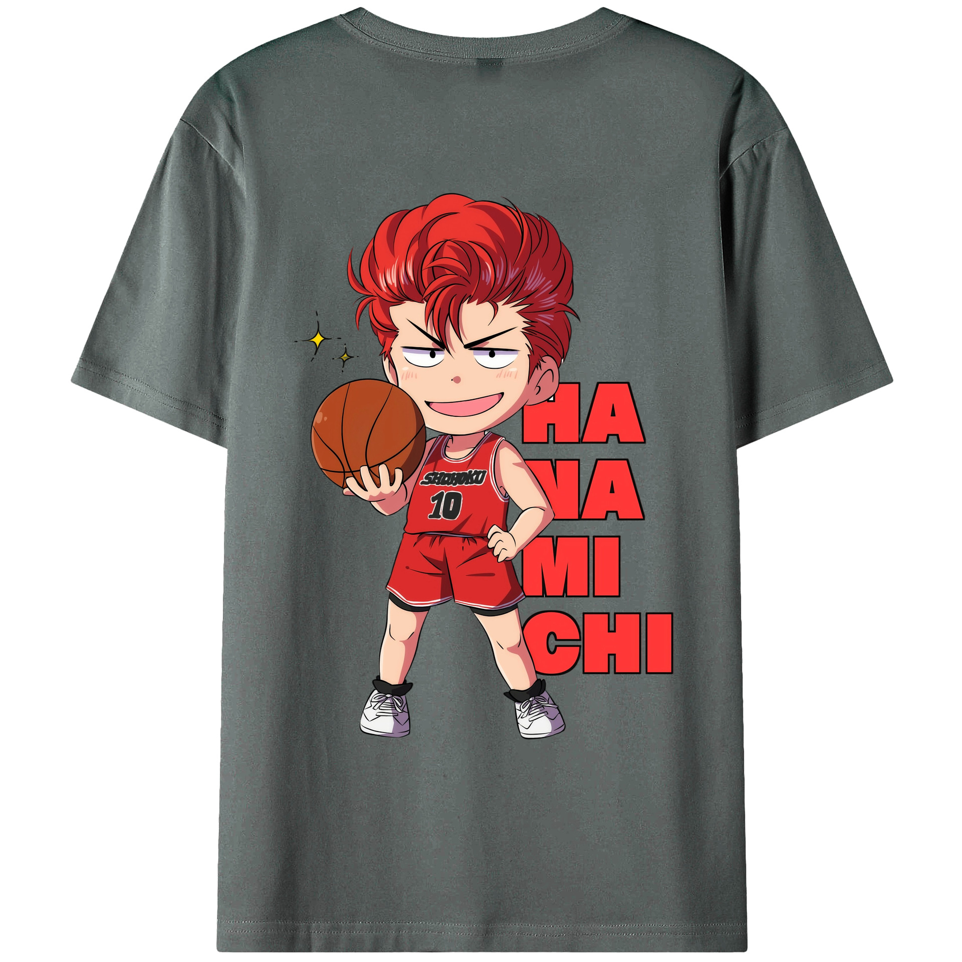 （画像用） SLAM DUNK／スラムダンク 綿100％ メンズ半袖Tシャツ（バックプリント） 通気性